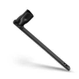 Litorange 17 cm triangular key for barrier posts, precision bollard key for M12, phosphate black fire brigade key with long handle, barrier key