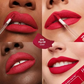 Labial Liquido Revlon Larga Duracion ColorStay Limitless Matte hasta 24Hrs, 100 Vegano Con Acido Hialuronico Hidratante Acabado Mate Tono Fire Off    