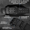 EVO Fitness 4” 6” Matte Black Weight Lifting Belt With