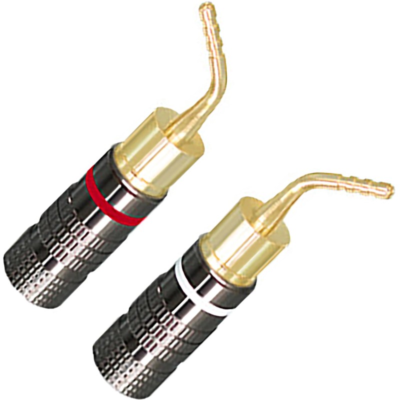 tunghey 4Pack Gold Plated 2mm Banana Plug Screw Type Audio