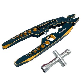 RC Shock Absorber Pliers 4 in 1 Multifunctional and 1/10 Wheel Wrench Tools for 1/8 1/10 Traxxas HSP Arrma Axial Losi Redcat RC Cars Trucks Rock Crawler