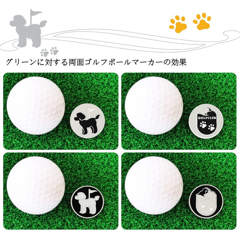 Adhere Golf Marker Golf Cap Clamp Strong Magnetic Double Sided