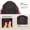 AISI BEAUTY Mix Burgundy Ponytail Extension Curly Drawstring Ponytail for