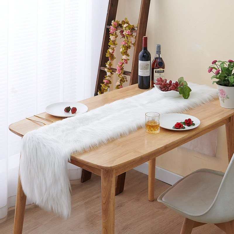 Table Runner, Easter Table Runner, Modern, White, Table Runner, Christmas,
