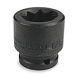 Proto J07516S Impact Socket, 3/4 In Dr, 1 In, 8 pt