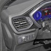 Agulier Compatible with Dashboard Meter Frame Cover Trim,Real Carbon Fiber