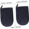 Healeved 2piezas Guantes Autobronceadores Negros Aplicadores De Autobronceador Guantes Sol
