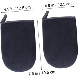 Healeved 2piezas Guantes Autobronceadores Negros Aplicadores De Autobronceador Guantes Sol Para Bronceado Casa