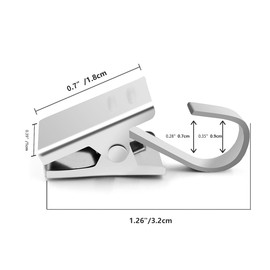 KaiYi 60pcs Curtain Clips Curtain Hooks 430 Stainless Steel Curtain Clip Hooks Strong Rust Free