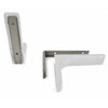 Shelf support brackets with covers 180mm Invisible/Concealed Fixings White by