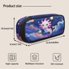 ASQVTIFE Axolotl Zipper Pencil Case for Girls Soft Pencil Case