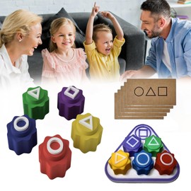 Gonggi Korean Game, 2025 Korean Traditional Play Game Gonggi Jack Stone Pebbles Set with Base, Stone Catching Game, Hand Eye Coordination Training Toy (B)