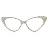 bullabulling Cat Eye Crystal Rhinestone Reading Glasses for Women Sparkling