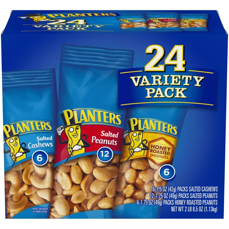 Planter's PLANTERS SNACK NUTS VARIETY PACK (40.5 oz., 24 ct)