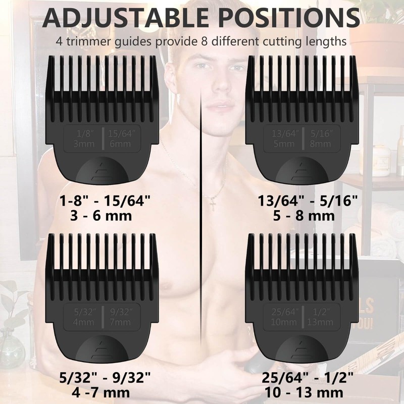 4 Pack Guards for Manscaped Lawn Mower 4.0 - Adjustable