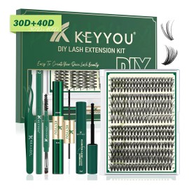 Kit Pestañas Mink Sintético Keyyou Ky-rrkit-30d+40d