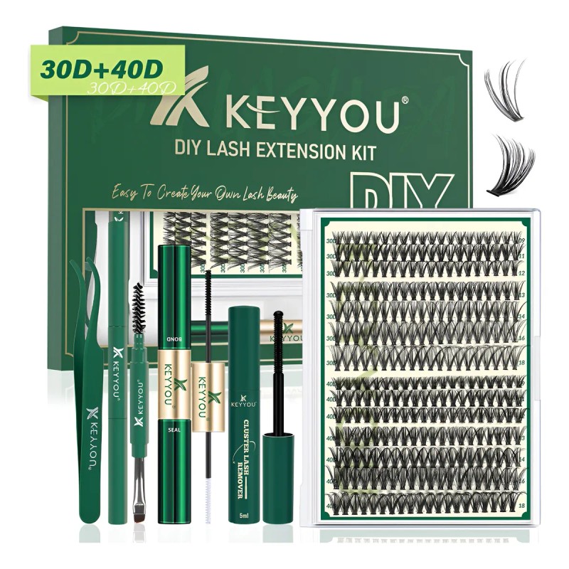 Kit Pestañas Mink Sintético Keyyou Ky-rrkit-30d+40d