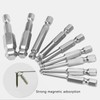 9pcs Hex Screwdriver Bit Set Rustproof S2 Steel Magnetic Ball