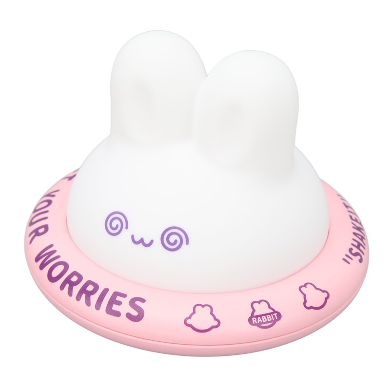 Cute Bunny Night Light Rechargeable 3 Levels Warm Light Soft