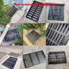 Cast Iron Drain Grate, 9 * 9in Outdoor Drain Cover,