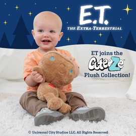KIDS PREFERRED ET Cuteeze Stuffed Plush Toy – 12 Inch Extra Soft Plushie – Crinkle Sound in Ears – Beans in The Body for Comforting Feel – Perfect Loveable Gift for Baby Boys & Girls