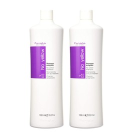 Fanola No Yellow Purple Shampoo - Purple Color Depositing Shampoo for Blondes, Bleached & Grey Hair - Formulated with Violet Pigment to Remove Brassy Tones from Hair - 33.8 Fl oz / 2 Pack
