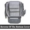 NLQR Dark Gray Driver and Passenger Side Bottom Microfiber Leather