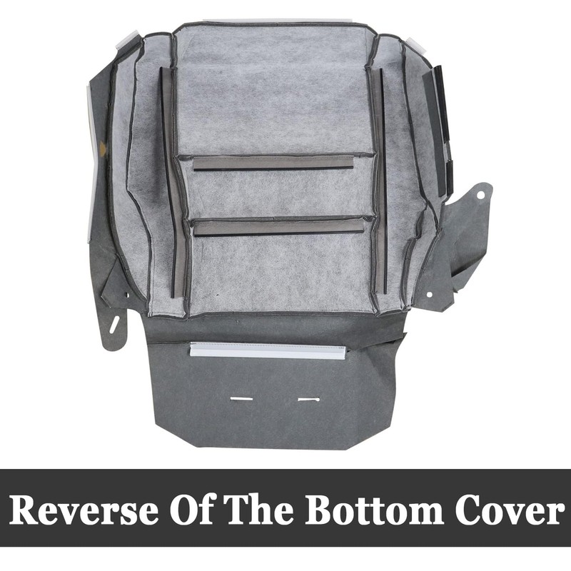 NLQR Dark Gray Driver and Passenger Side Bottom Microfiber Leather