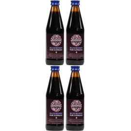 (4 Pack) - Biona - Organic Pure Blueberry Juice | 330ml | 4 Pack Bundle
