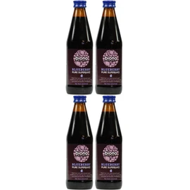 (4 Pack) - Biona - Organic Pure Blueberry Juice | 330ml | 4 Pack Bundle