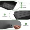 5 Pack Nursery Pots Trays with Removable Mesh Drainage Mat,