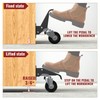 HOLKIE Retractable Casters Heavy Duty Casters with Lifting and Lowering