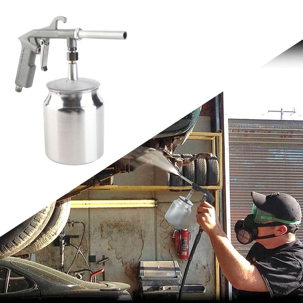 Sandblaster Gun Kit, Air Sand Blasting Gun, 750cc Aluminium Cup