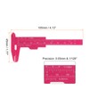 QUARKZMAN Mini Plastic Vernier Caliper 80 mm 3 Inch Vernier