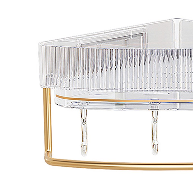Wall Basket Shelf Corner Clear Corner Triangular Storage Rack Bathroom
