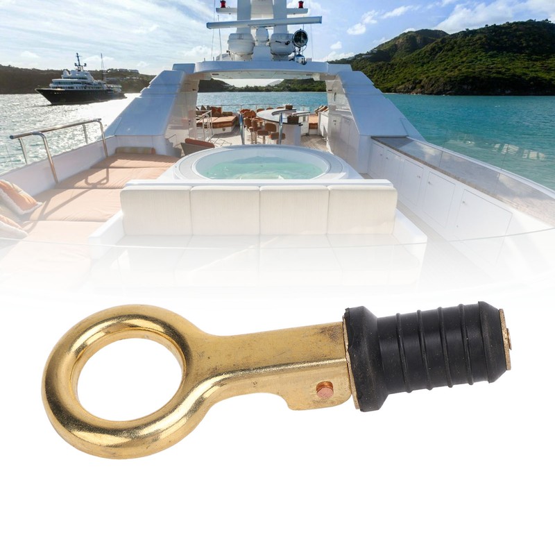 Snap Handle Drain Plug Rubber Brass Twist Design Long Lasting