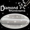 8 Pcs Silver Rhinestone Car Stickers, Bling Car Accessories -