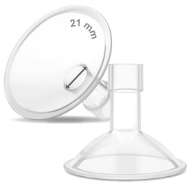Maymom MyFit Crater Series 21mm Two-Piece Design Small Breastshield Compatible with Medela Breast Pump Parts; Replace Shields; Fit Flex Connector; 2pc