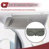 X AUTOHAUX Car Sunglasses Case with Magnetic Universal Sun Visor