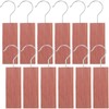 12 Pcs Cedar Blocks with 12 Hook Hanger Red Cedar