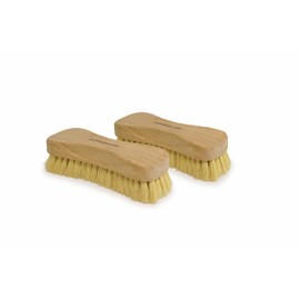 All-Natural Wooden Scrub Brush Set | Eco-Friendly Cleaning Brush Set with Tampico Bristles | Floor Scrub Brush & Shower Scrubber for Bathroom, Tub, Kitchen & Carpet | Sustainable Set – Pack of 2