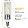 BHCH E12 LED Corn Bulbs, 15W, 6000K Daylight White, 1500LM,