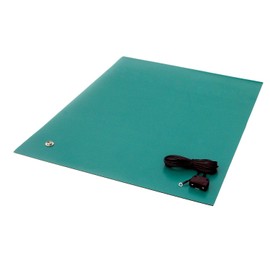 StaticTek MT4000 Green ESD Anti-Static Desk Mat, RoHS standards 24" X 48" Precut 2-Layer Rubber Conductive Table Mat non-slip surface for Soldering, Electronics & Work Stations (TT_MTT2448GN)