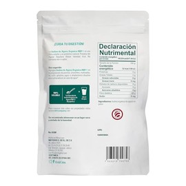 NBF Inulina de Agave Orgánica en Polvo 454gr | Prebiótico de Fibra Sin Gluten |Kosher, NOGMO| Apoyo Digestivo Natural | Ideal para Jugos y Batidos