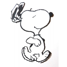 Snoopy Jumping Charlie Brown Paper Die Cut Cardstock Scrapbook Embellishement