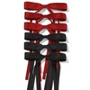 6PCS Silky Satin Black Hair Bows Hair Clip for Women