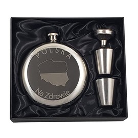 Poland Flask Gift Set - Polish Toast "Na Zdrowie"
