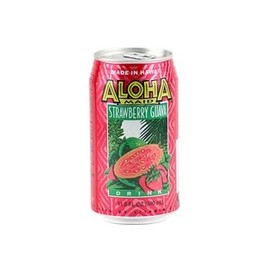 Aloha Maid Strawberry Guava Juice Drink 24 Can Case