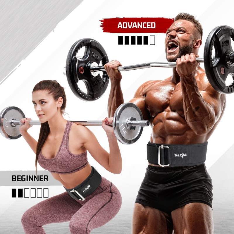 Yes4All Durable and Comfortable Workout Belt - Perfect Self-Locking Weight