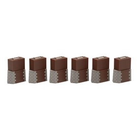 TOMIX 3271 N-Gauge Brick Bridge Piers, Square Shape, Set of 6, Model Railway Supplies